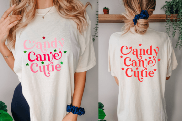 Candy Cane Cutie SVG: Boho Christmas Graphics for Crafts