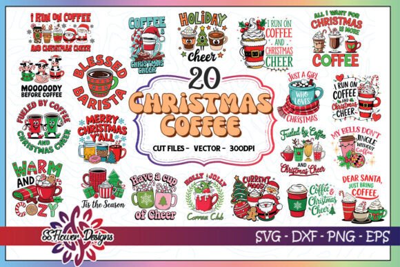 Christmas Coffee SVG Bundle for Crafts & Graphics